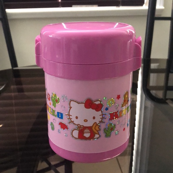 Hello Kitty Stainless Steel Lunch Thermos & Case - Picture 2 of 7